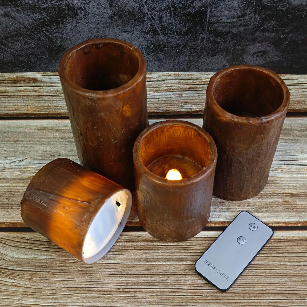 Flameless LED Pillar Candles, Realistic Flickering Effect, Battery Operated, Realistic Wax Figure Design, Home Decor, Mother's Day Gift