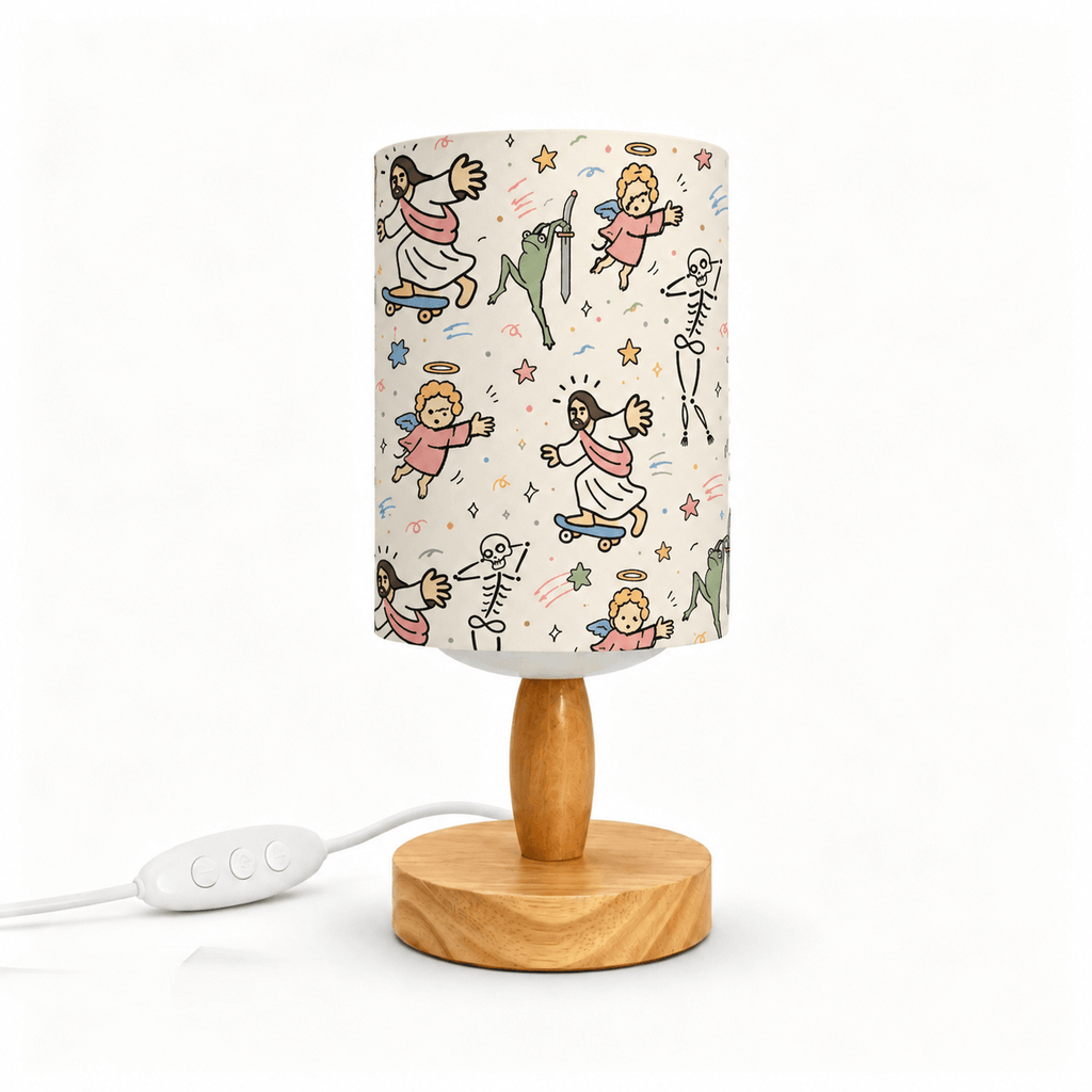 Whimsical Faith‑Inspired PLA Eco‑Friendly Dimmable Table Lamp🕊️ Button Control Bedside Lamp, Quirky Art Home Decor Gift