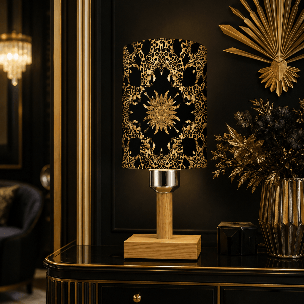 Leopard Heart PLA Eco‑Friendly Dimmable Table Lamp💛 3‑Button Control Bedside Lamp, Glam Fashion Home Decor Gift