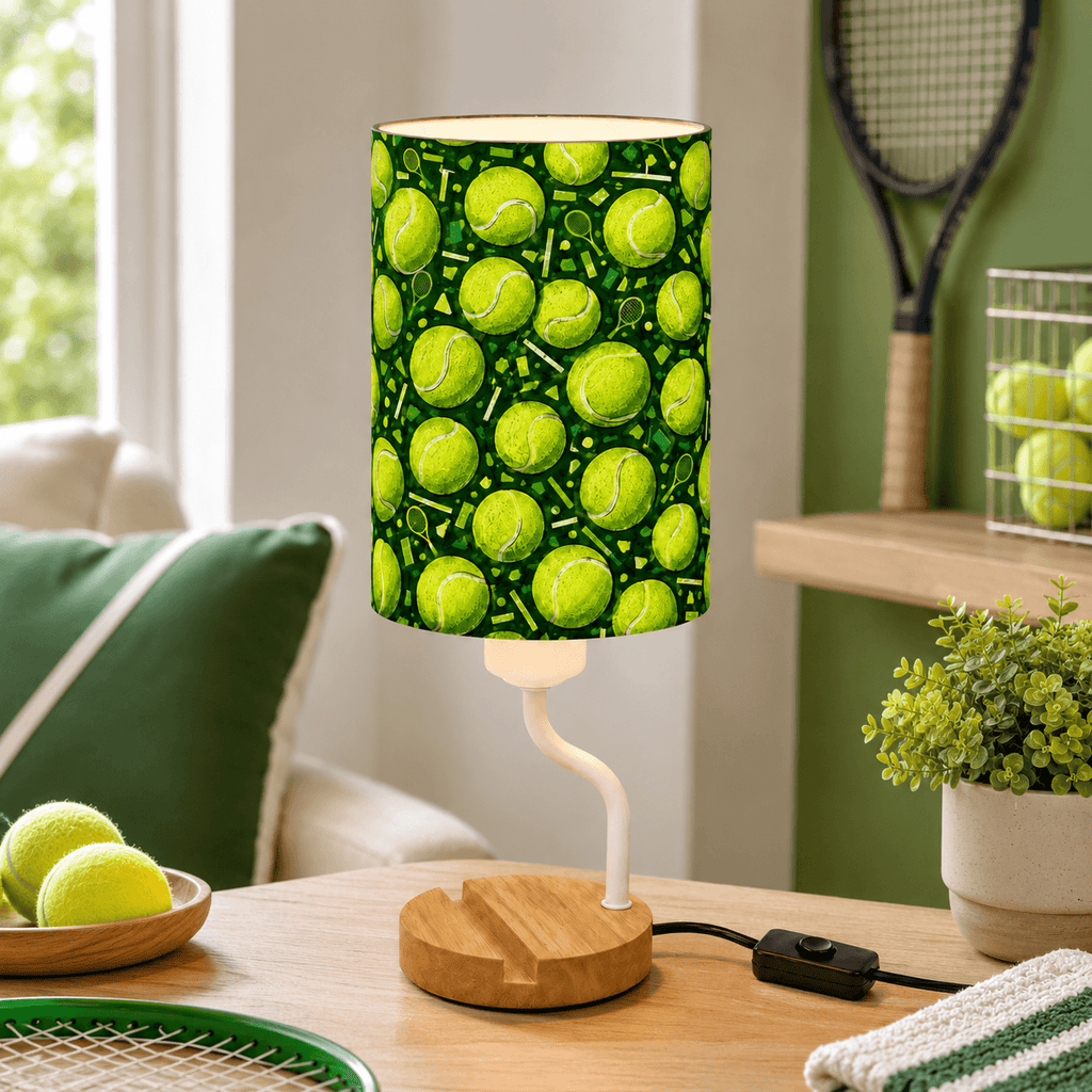 Basketball PLA Eco‑Friendly Dimmable Table Lamp📱 3‑Button Control Bedside Lamp with Phone Stand, Sports Home Decor Gift