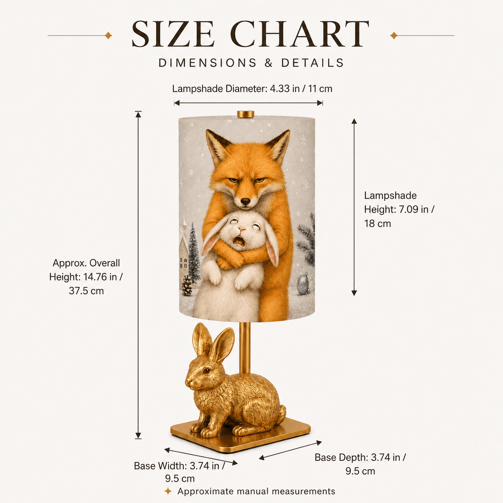 Whimsical Animal PLA Table Lamp 🦊 Touch Top Control, 3 Color Dimmable Light, Rechargeable Battery Up to 8 Hours, Wildlife Themed Bedside Lamp