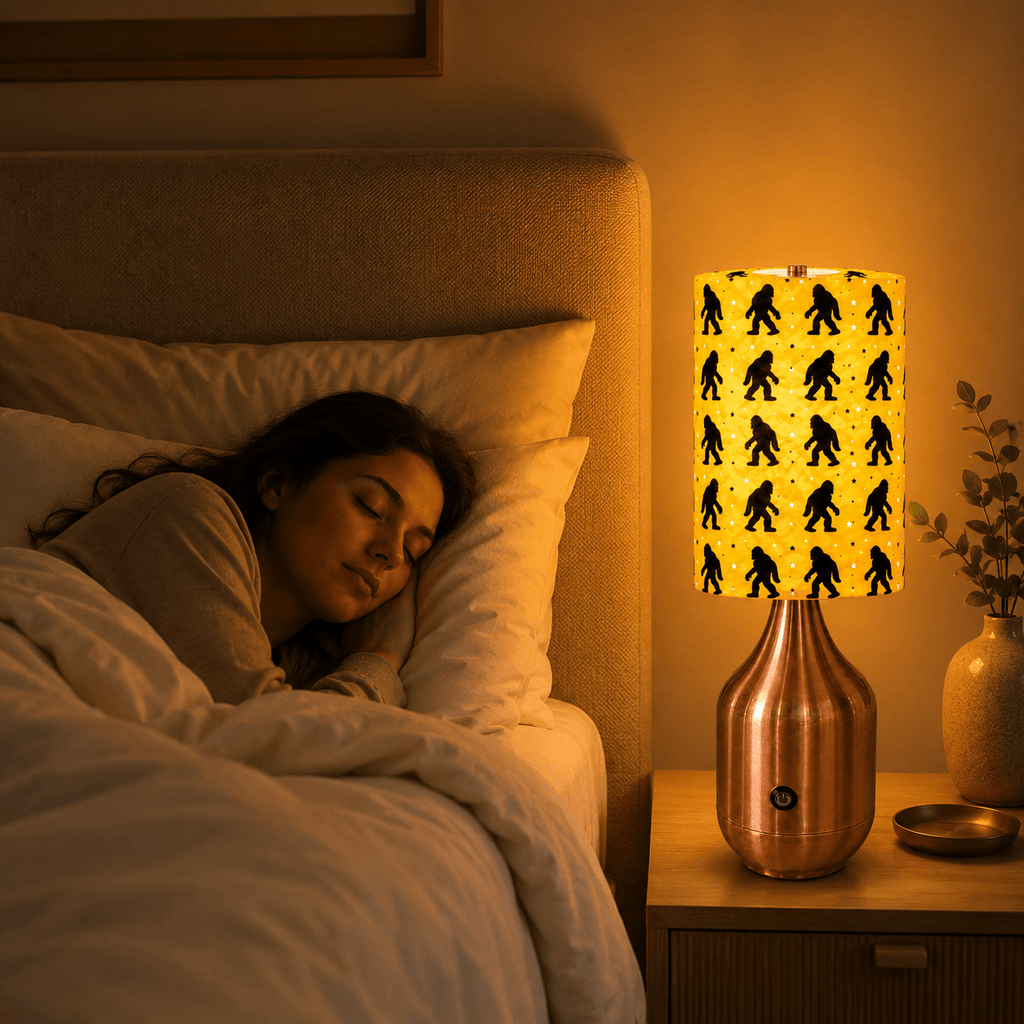 Bigfoot Migration PLA Table Lamp 🦍 Touch Control, 3‑Color Stepless Dimming, 800mAh Built‑in Battery Up to 6 Hours Runtime, Cryptid Accent Lamp