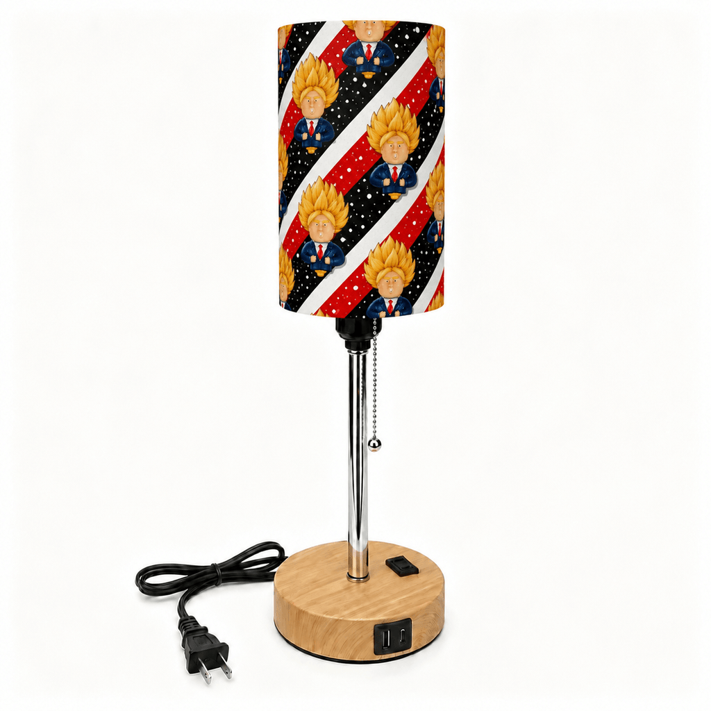 Hero Cartoon PLA Eco-Friendly Pull Chain Table Lamp ⭐ 3 Color Dimmable Multifunctional Bedside Lamp, Novelty Home Decor Gift