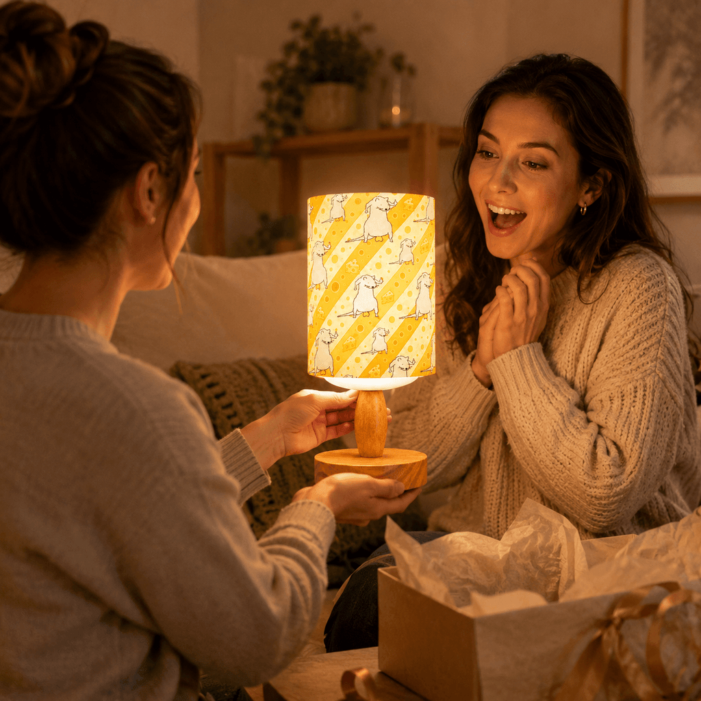 Whimsical Mouse PLA Eco‑Friendly Dimmable Table Lamp 🧀 Button Control Bedside Lamp, Cute Animal Home Decor Gift