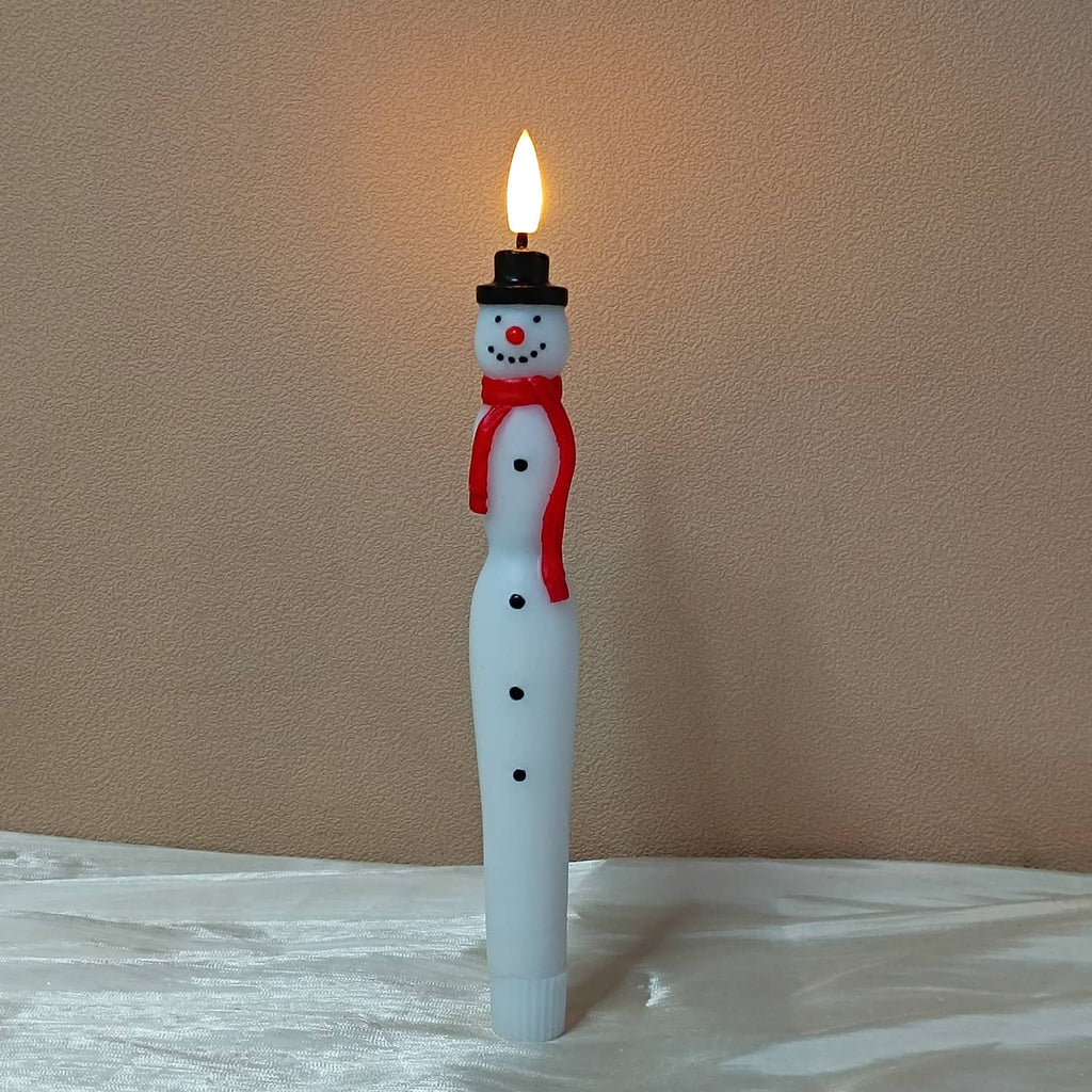 Christmas Flameless Candles Remote Control For Holiday Home Decoration 1PC