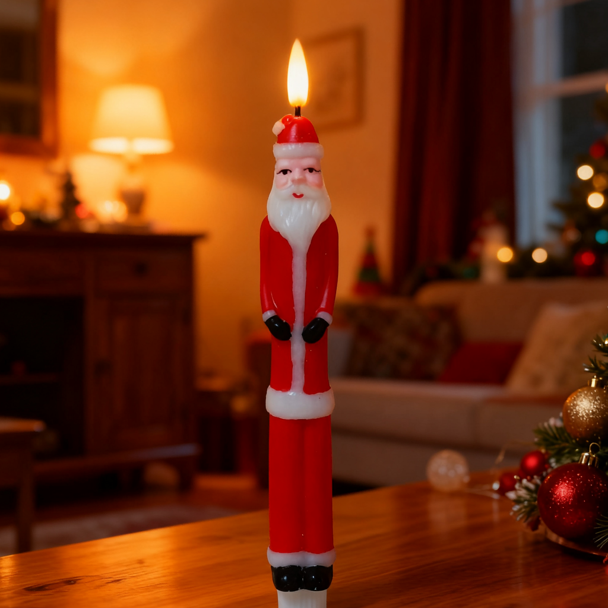 Christmas Flameless Candles Remote Control For Holiday Home Decoration 1PC