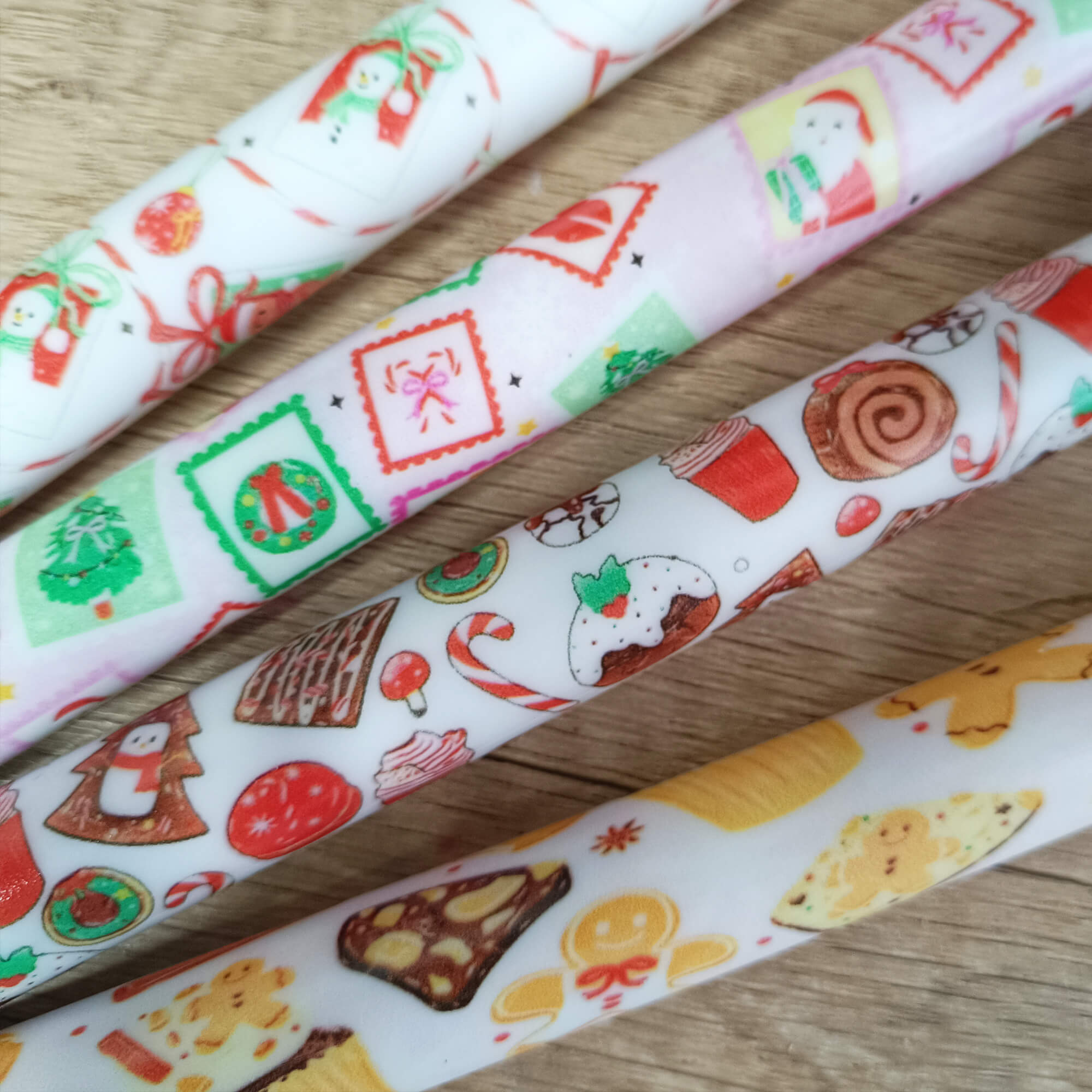 Christmas LED Flameless Taper Candles with Remote Control for Holiday Decorations