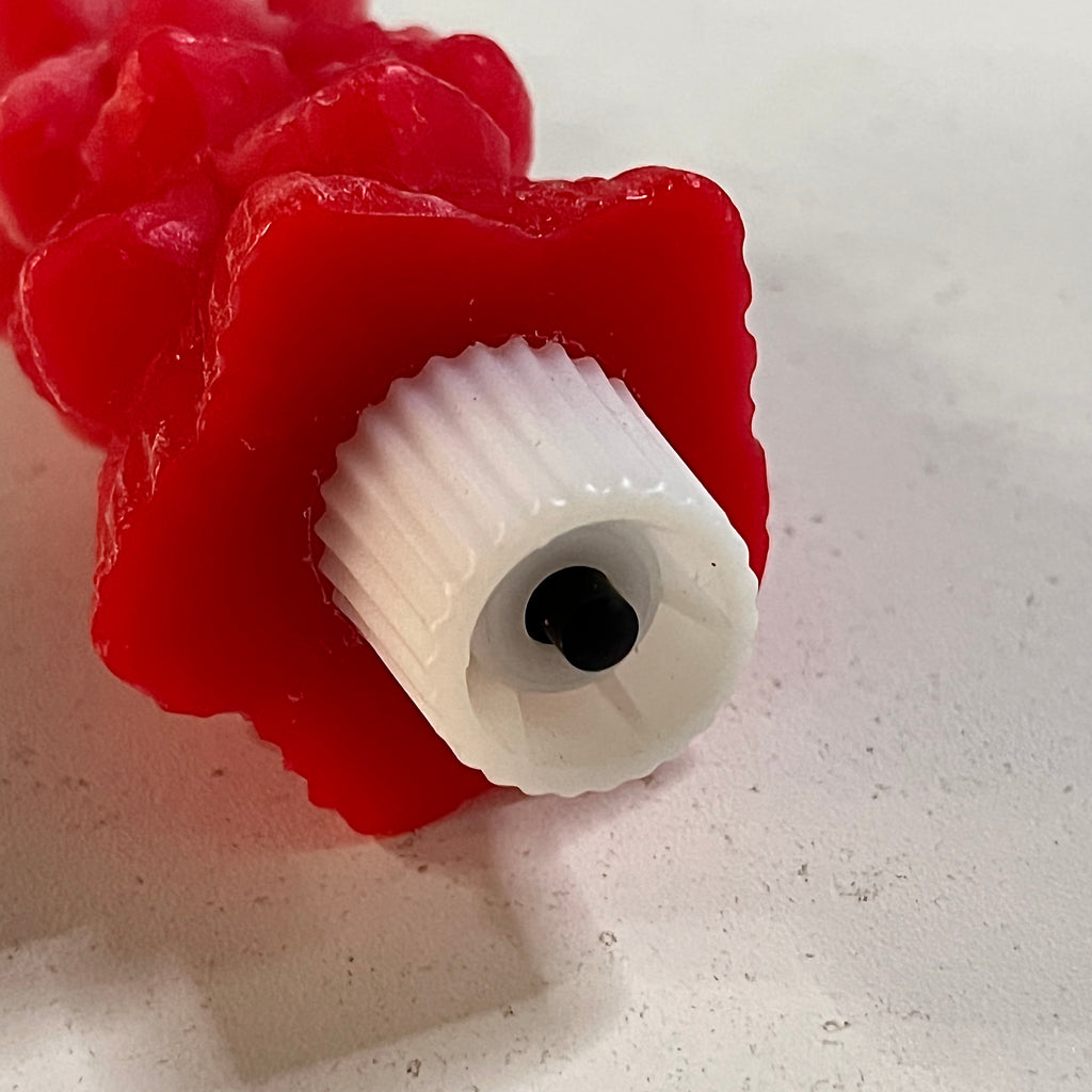 2PCS Flameless LED Taper Candles with Real Wax,Christmas Tree Shape