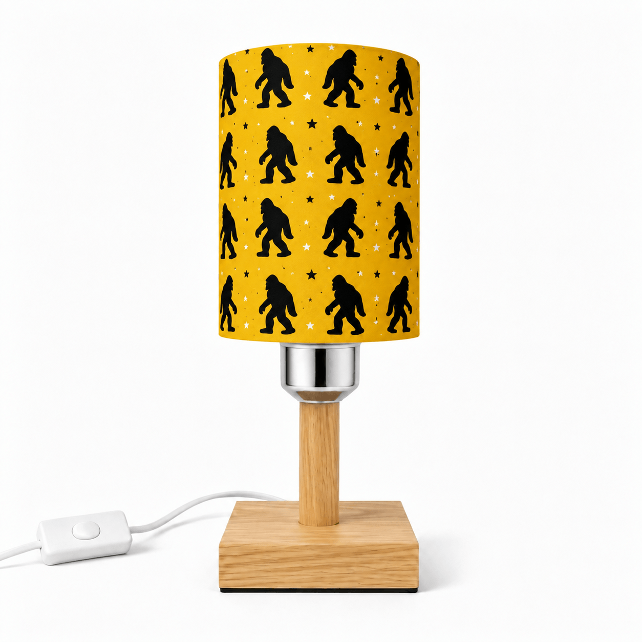 Wandering Bigfoot PLA Eco‑Friendly Dimmable Table Lamp⭐ 3‑Button Control Bedside Lamp, Quirky Wildlife Home Decor Gift