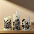 Flameless Shabbat LED Candle with Remote: Jewish Home Decor Gift