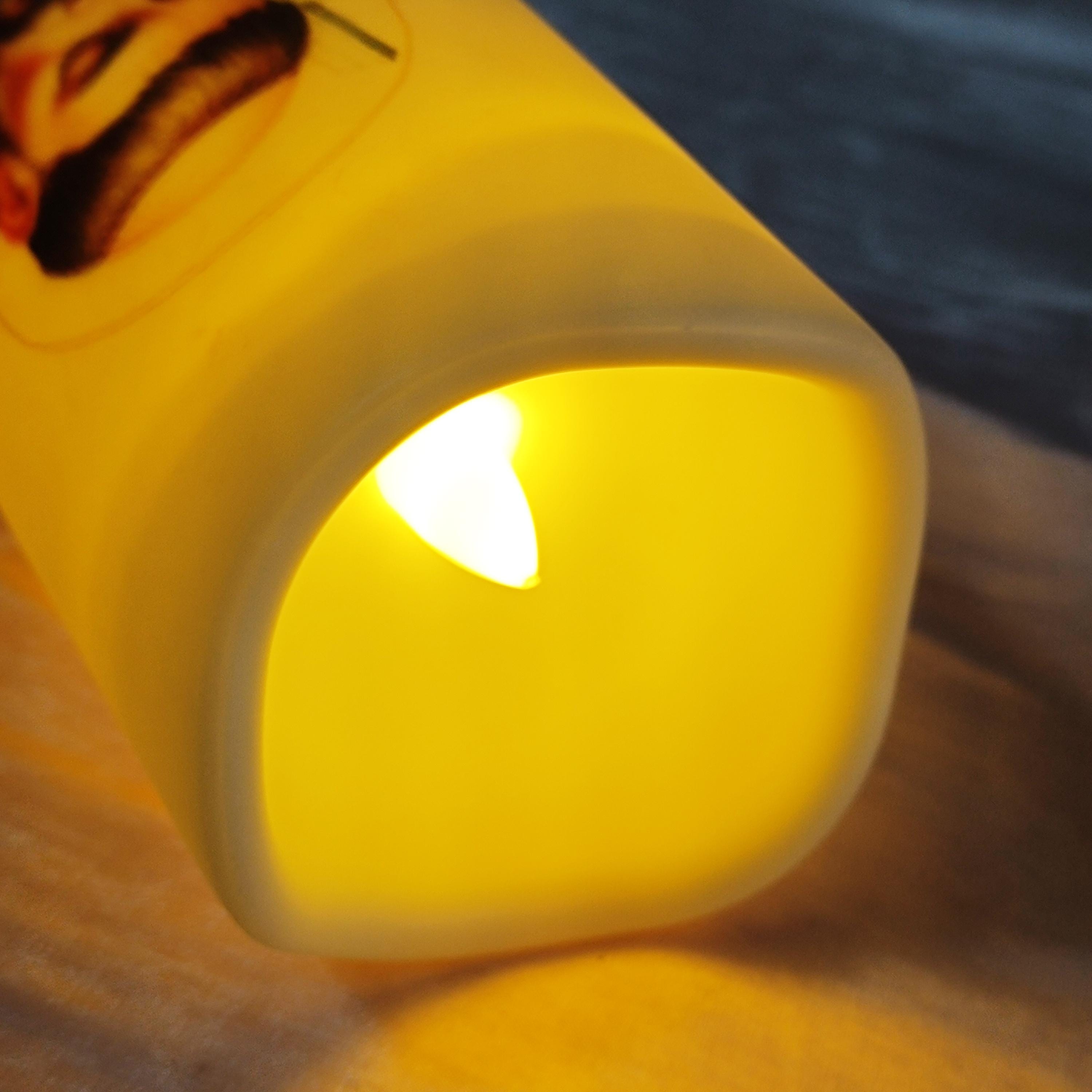 Christian Flameless LED Candle: 6" Votive with Remote & Timer