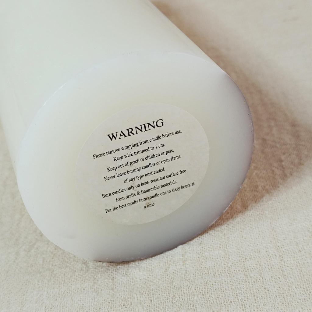 Personalized Prayer Candle: Custom Saint Memorial, Handmade Pillar Candle