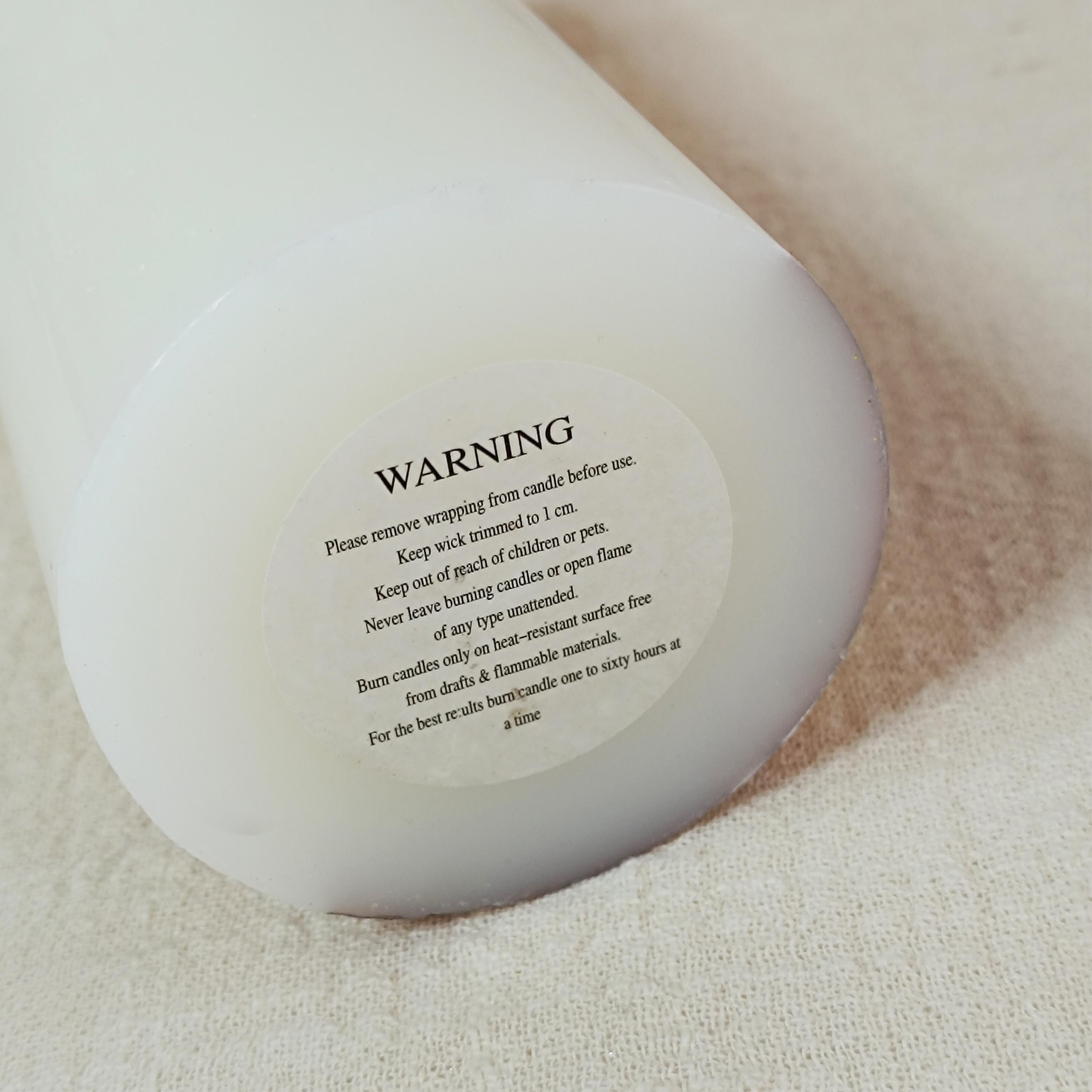 Personalized Prayer Candle: Custom Saint Memorial, Handmade Pillar Candle