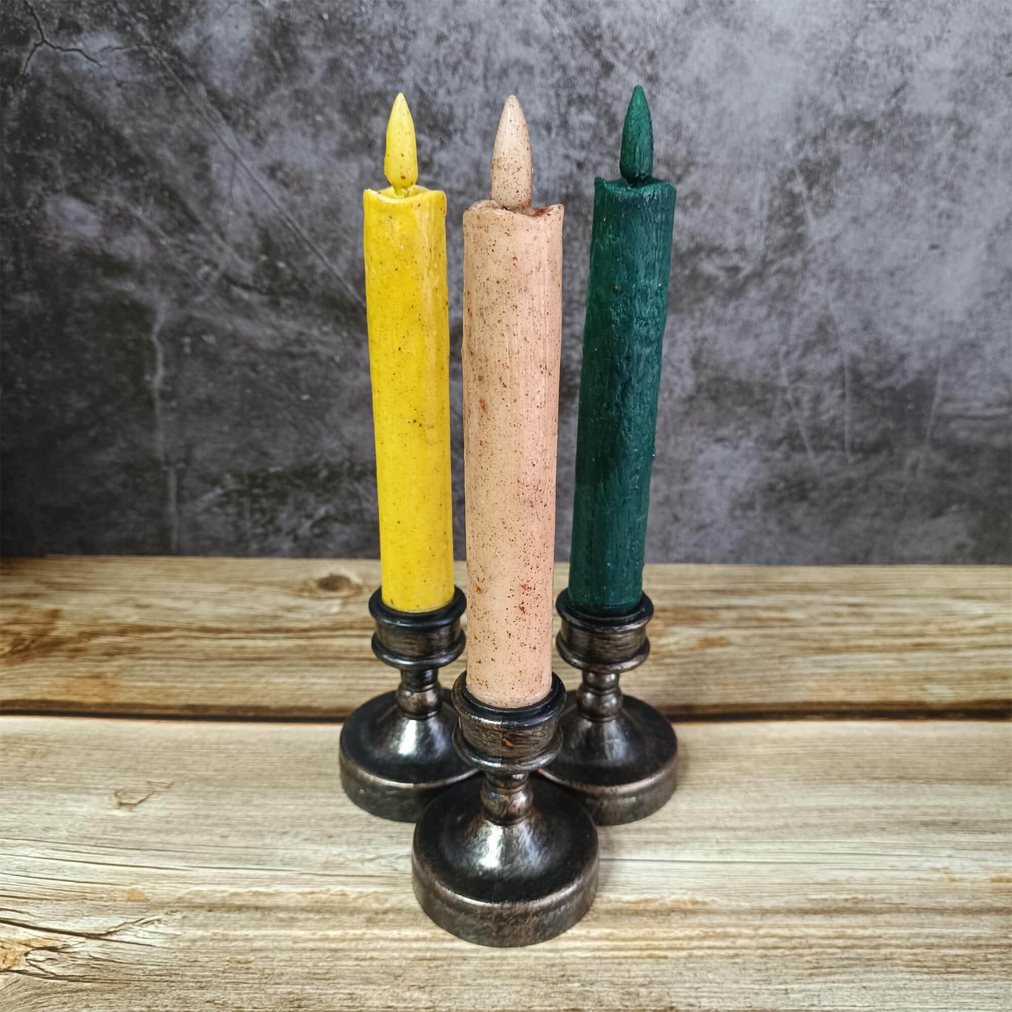 6.7 Inch Retro LED Candle, Rustic Flameless Decorative Candle, Battery Powered with Timer, Mother's Day Gift, Home Decor