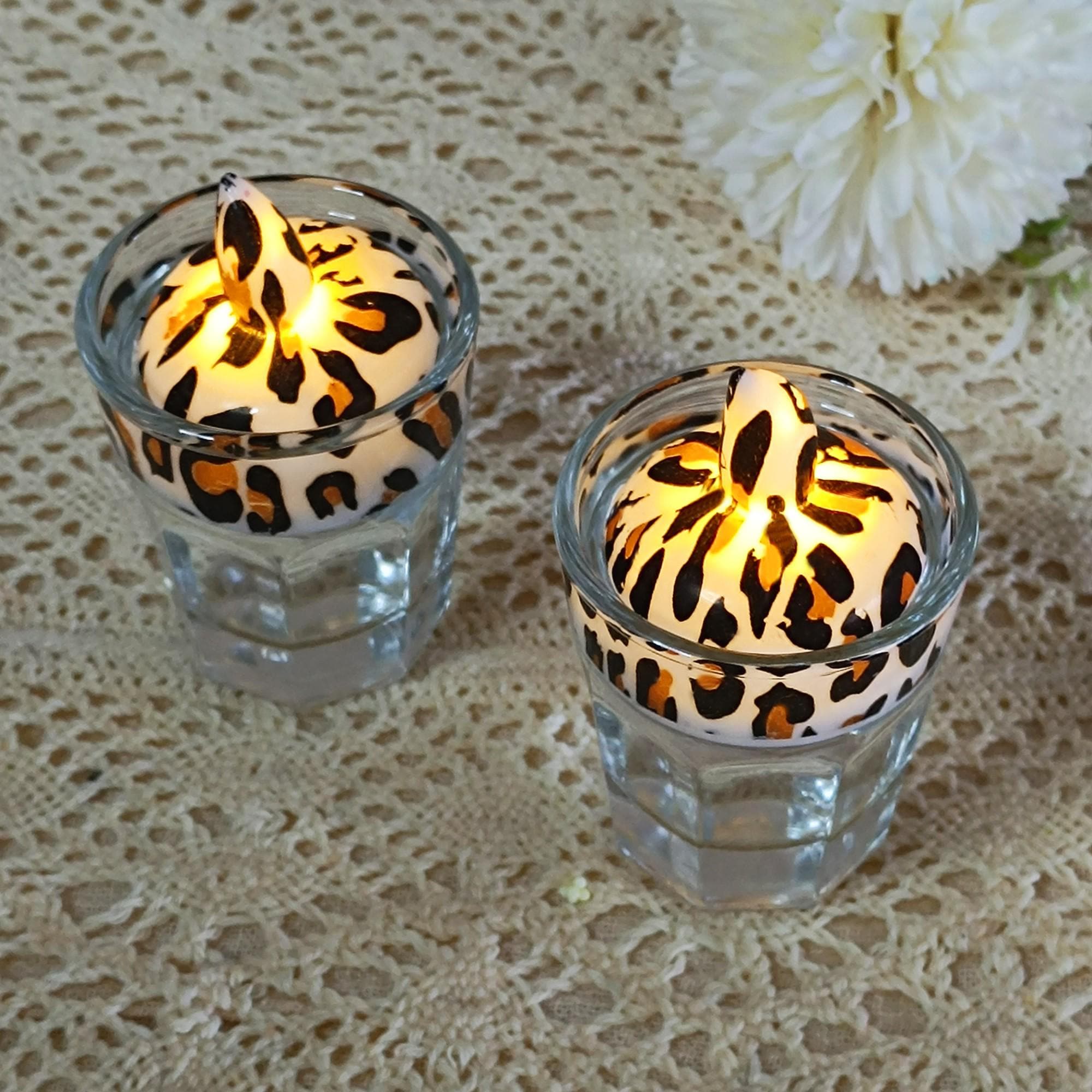 Floating Tea Light Candles 12-Pack 1.6"x1.5" Battery LED Candles Waterproof Bath Pool Decor