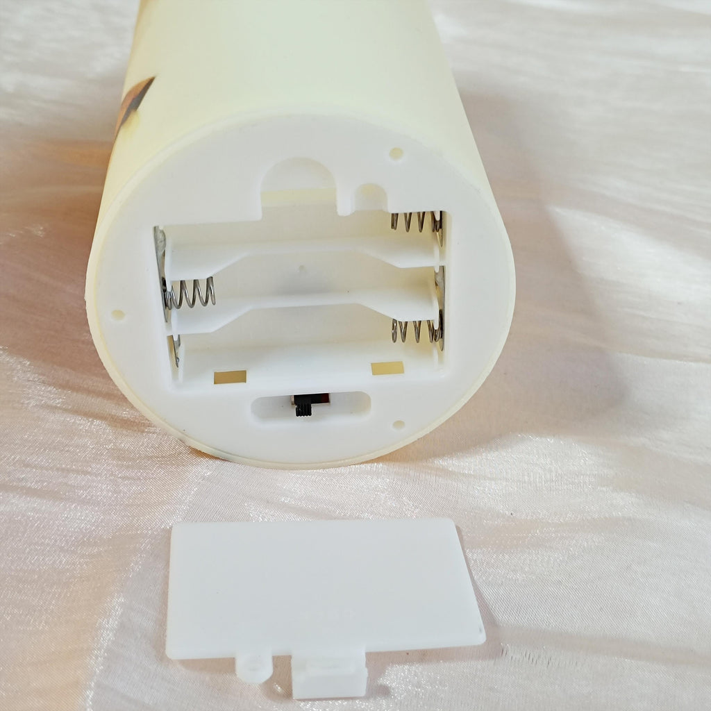 Christian Flameless LED Candle: 6" Votive with Remote & Timer