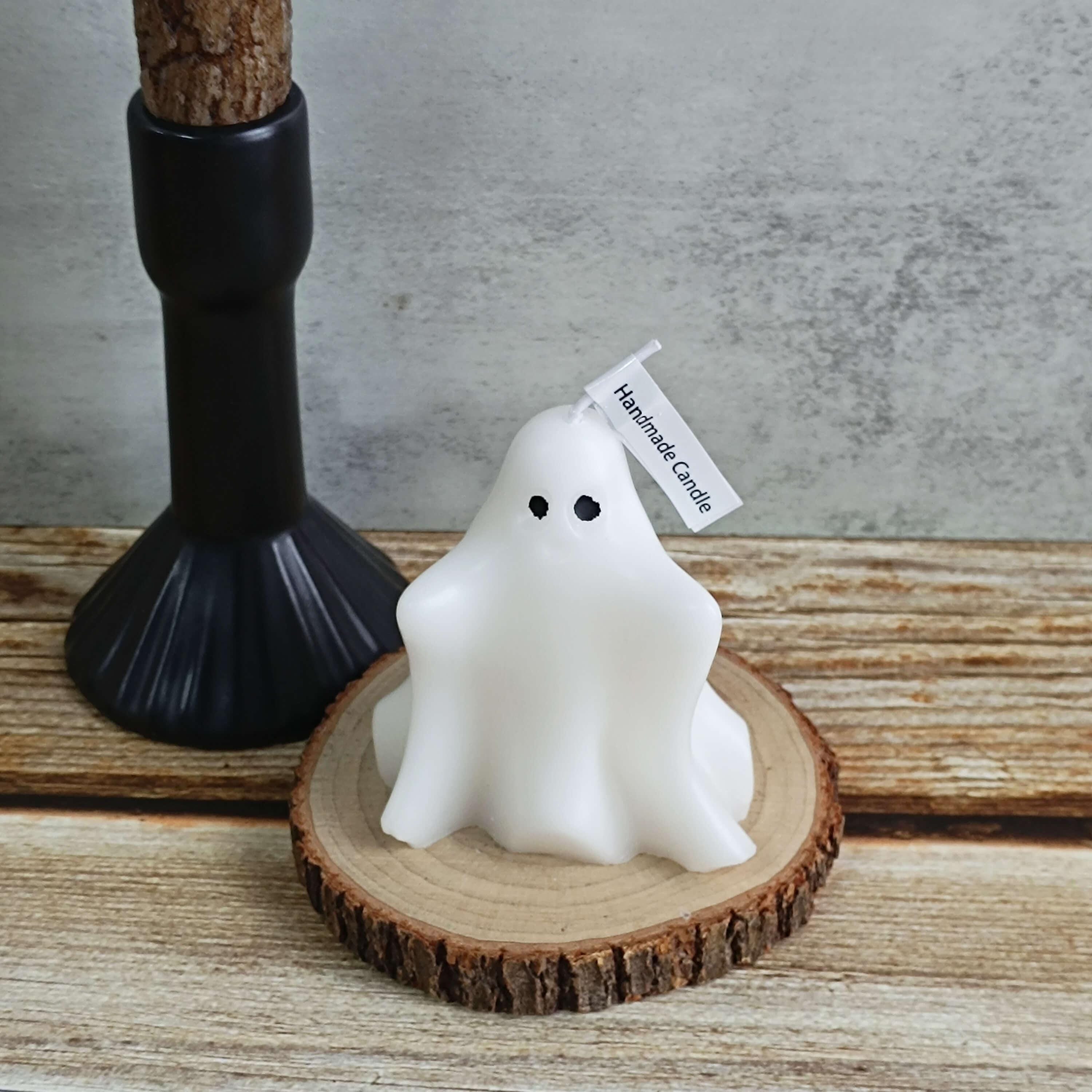 Handmade Ghost Scented Candles,Halloween Rose Scent,Soy Wax,6 Unique Designs for Halloween Decor Party