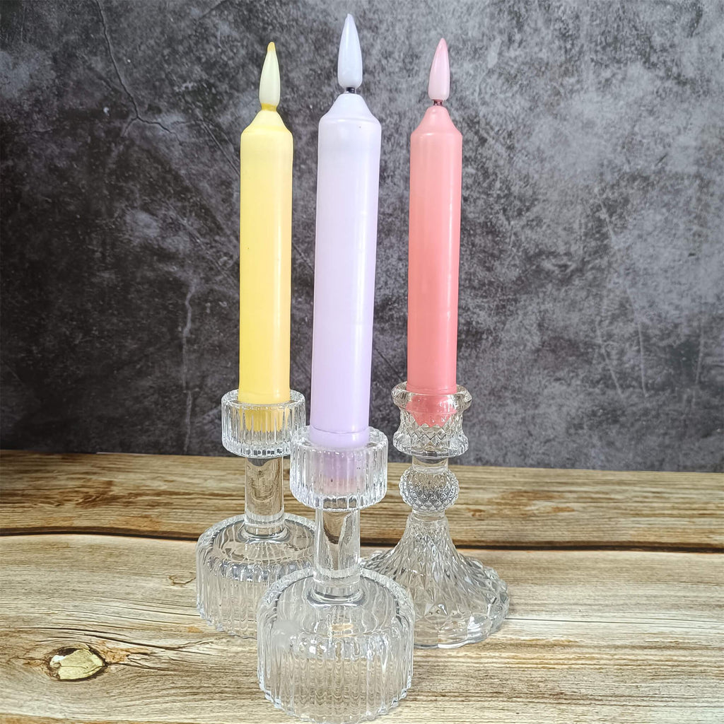 6.3 Inch Color LED Tape Candle, Flameless Candle, Decorative Candle, Battery Powered with Remote Control, Mother's Day Gift