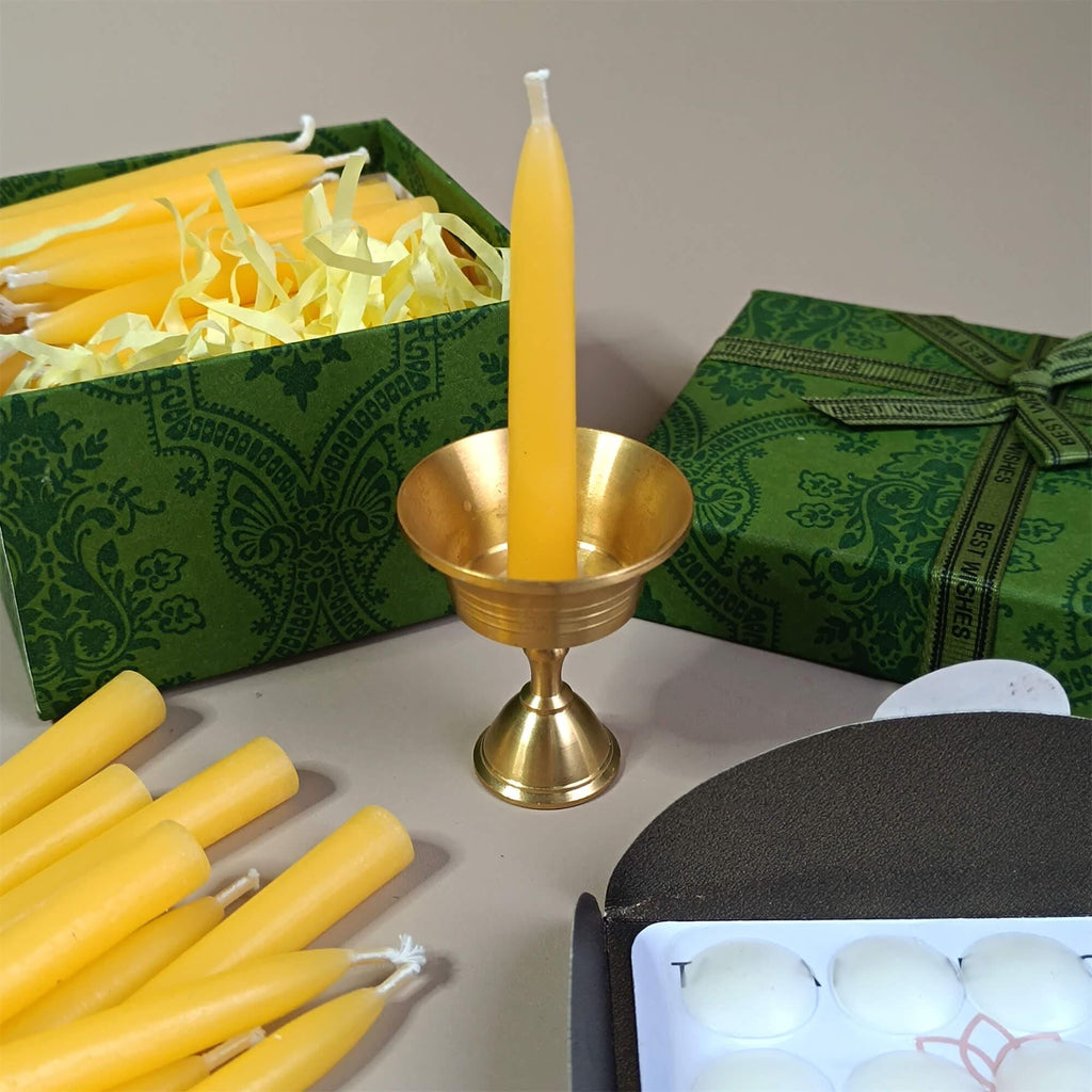 2.5 Inch Beeswax Candles, Daily Meditation Candles, Beeswax Votive Candles, Small Beeswax Taper Candle Gifts, Mother's Day Gifts
