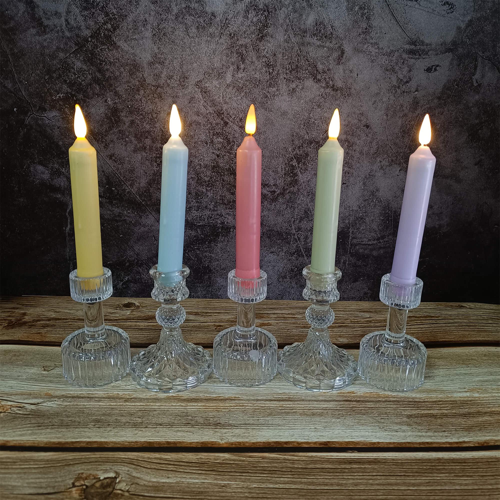 6.3 Inch Color LED Tape Candle, Flameless Candle, Decorative Candle, Battery Powered with Remote Control, Mother's Day Gift