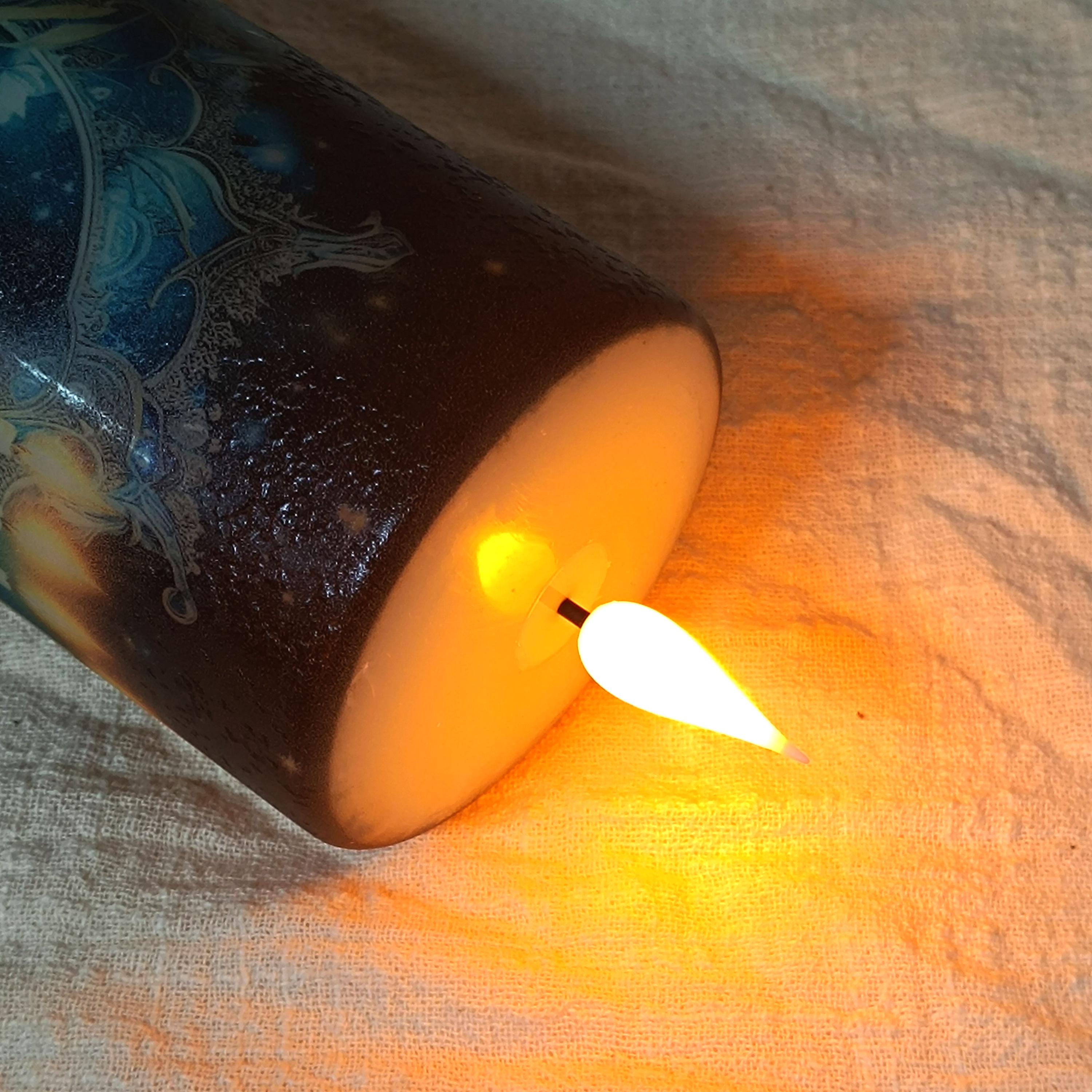 Shabbat LED Candle Set: Flameless Jewish Ritual Candles with Remote