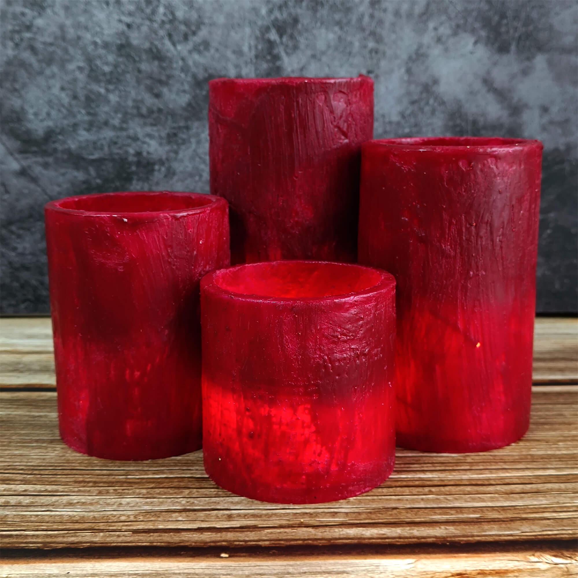 Flameless LED Pillar Candles, Realistic Flickering Effect, Battery Operated, Realistic Wax Figure Design, Home Decor, Mother's Day Gift