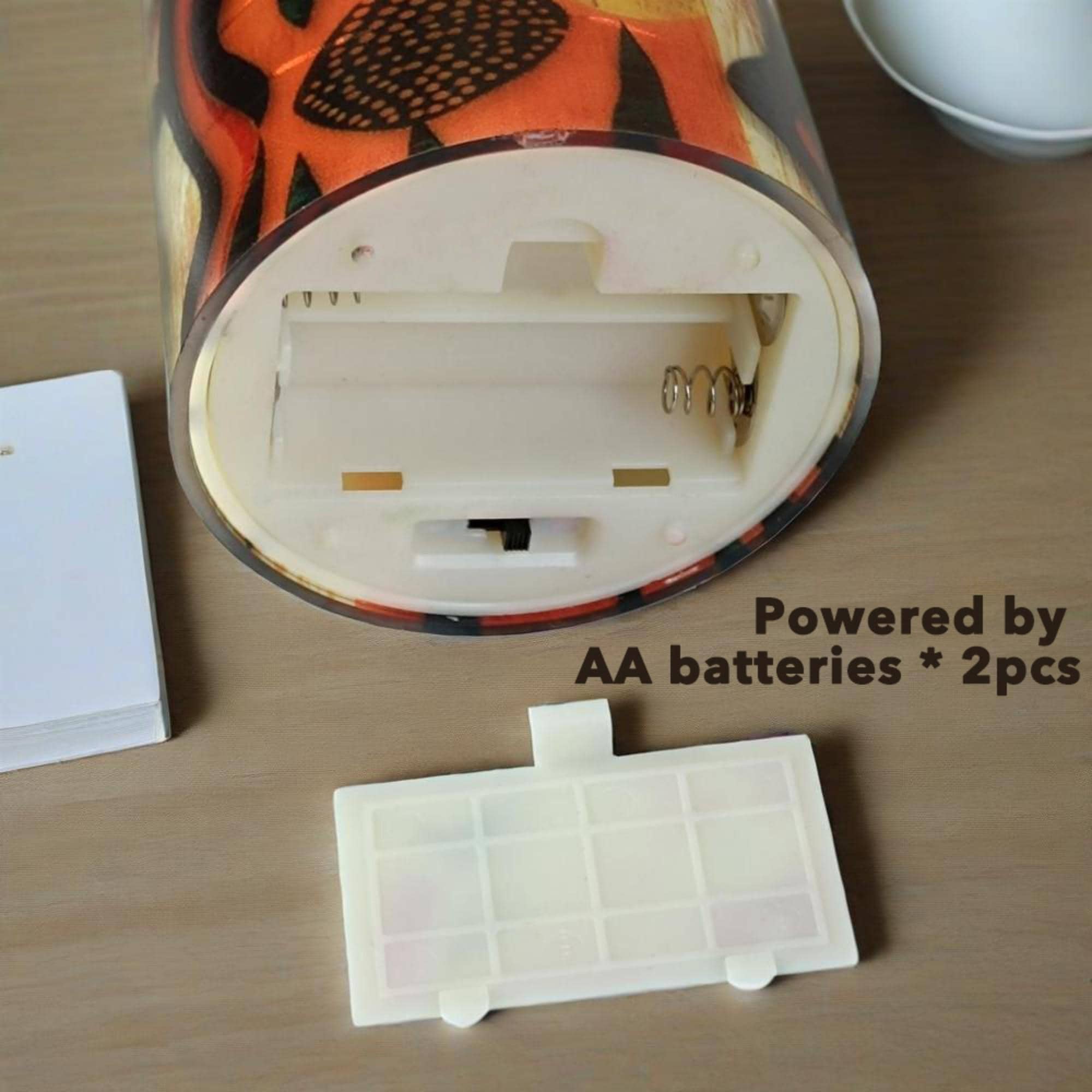 LED African Tribal Abstract Candles Set of 3 Flameless Pillar Candles 10-Key Remote, Warm Light Unscented & Eco Safe Home Decor Halloween