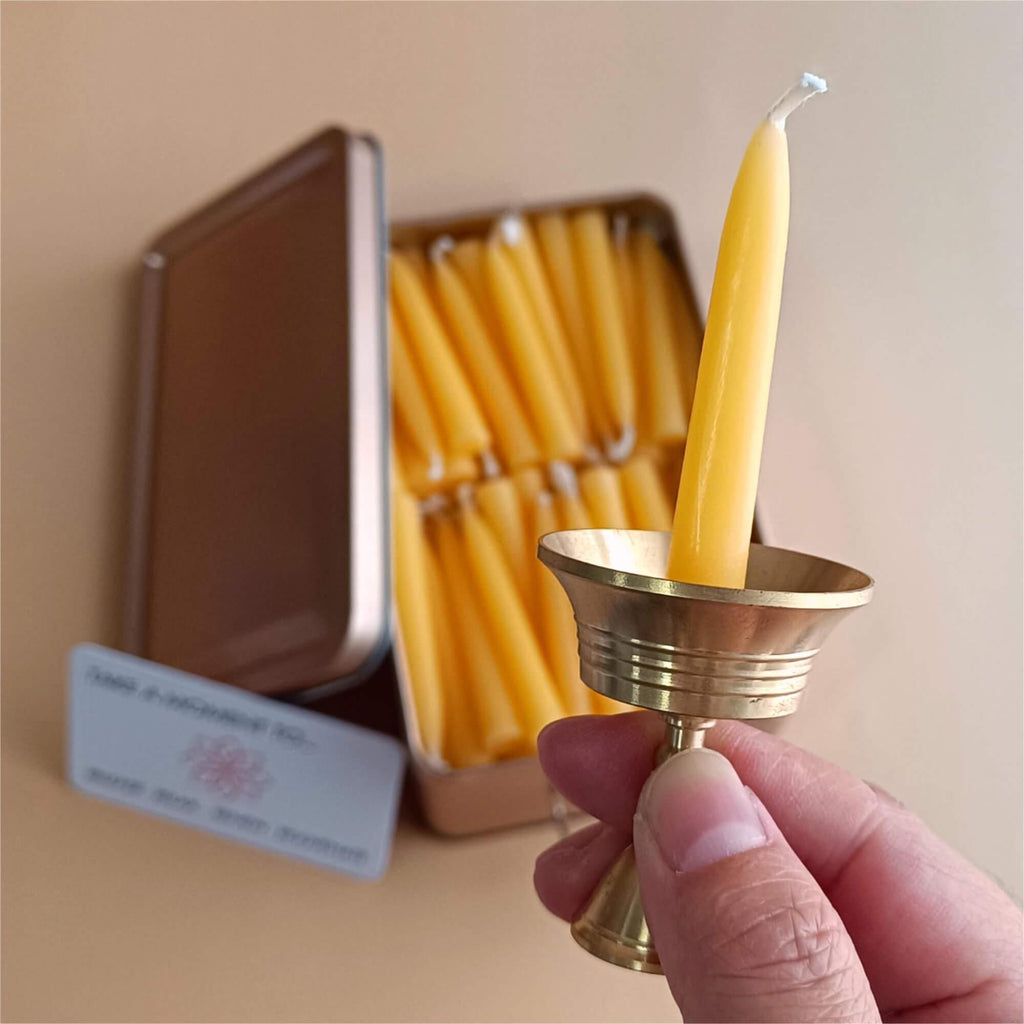 2.5 Inch Beeswax Candles, 150pcs, Meditation Candles, Bulk Candle Sets, Pure Beeswax Homemade Candles, Altar Candles, Mother's Day Gift