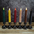 6.7 Inch Retro LED Candle, Rustic Flameless Decorative Candle, Battery Powered with Timer, Mother's Day Gift, Home Decor