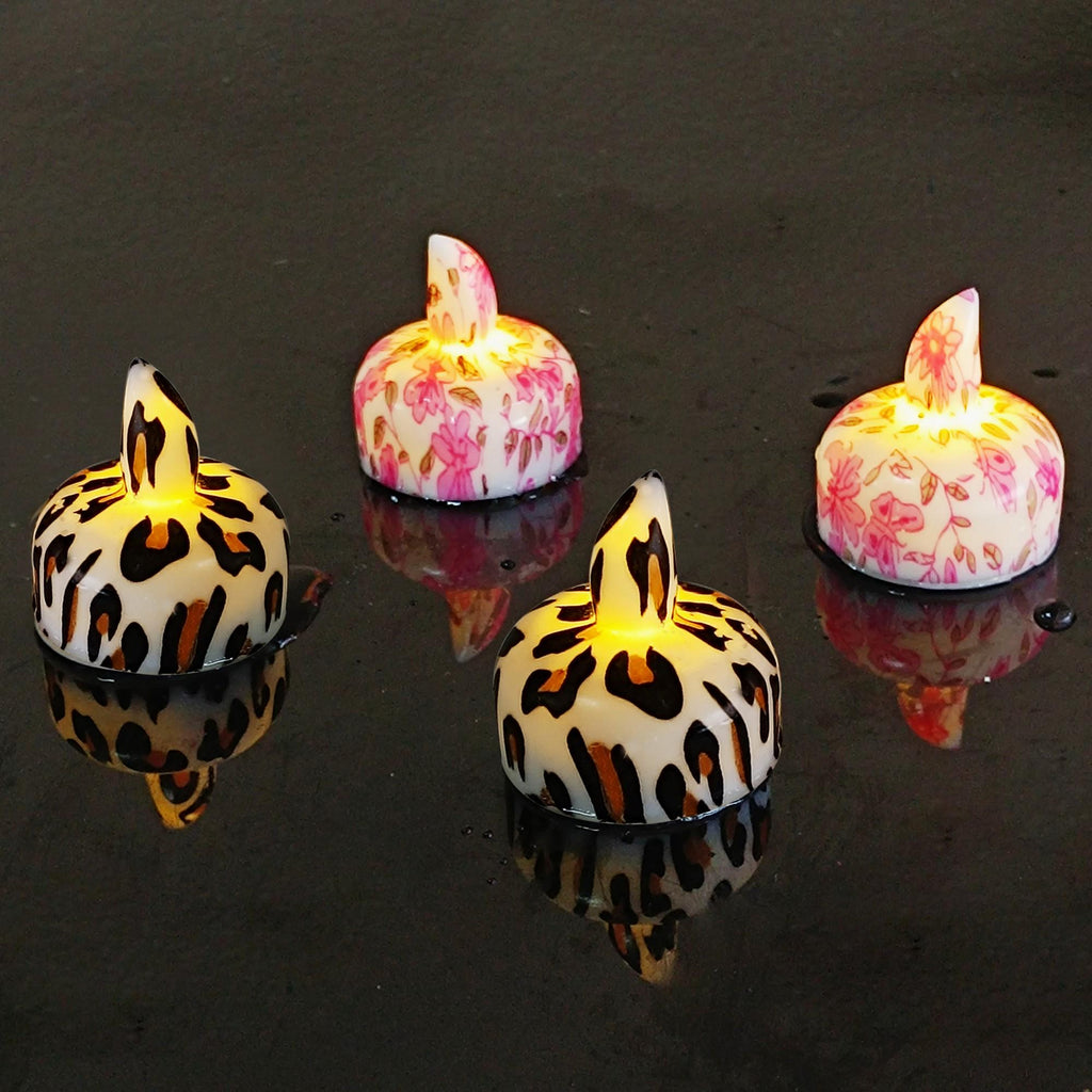 Floating Tea Light Candles 12-Pack 1.6"x1.5" Battery LED Candles Waterproof Bath Pool Decor