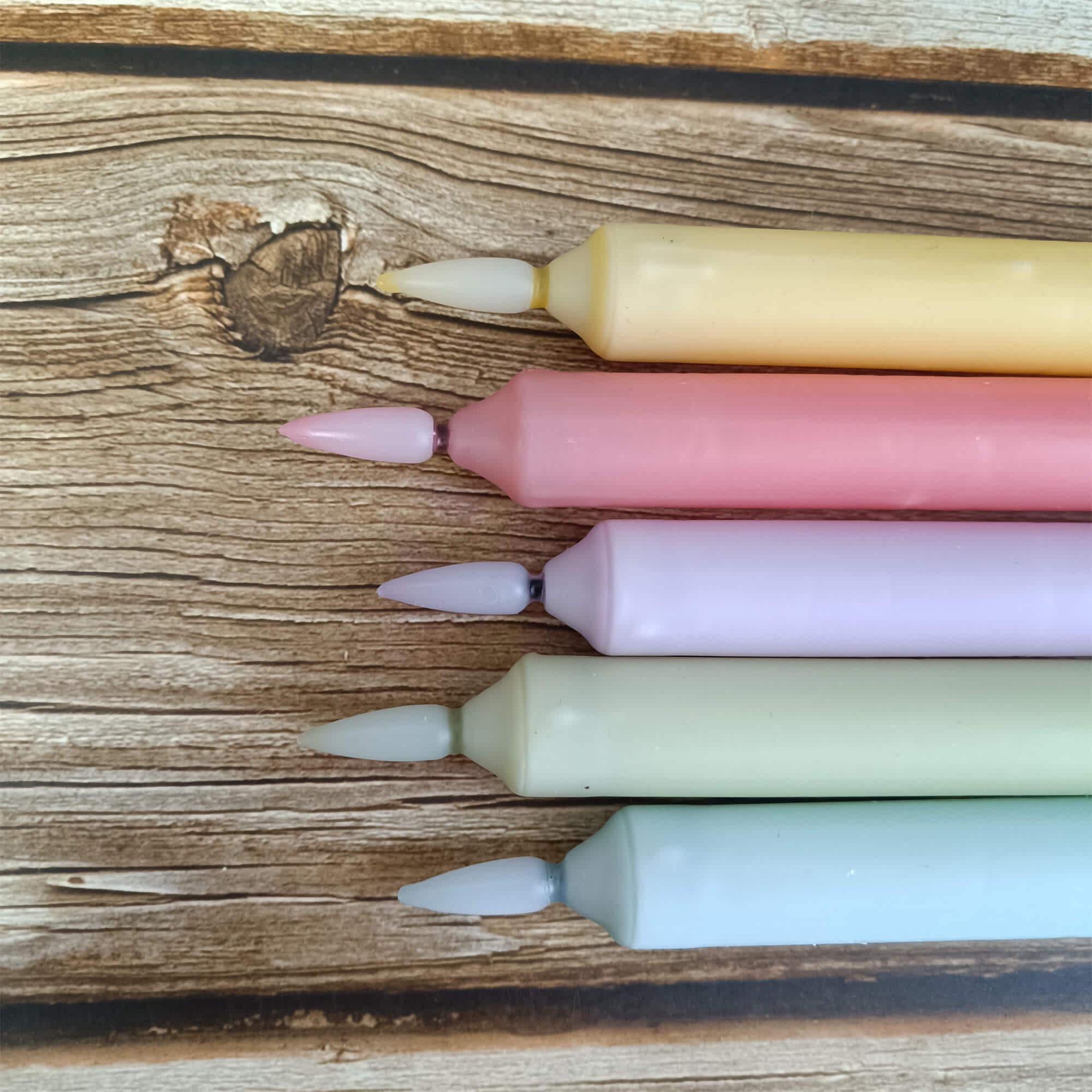 6.3 Inch Color LED Tape Candle, Flameless Candle, Decorative Candle, Battery Powered with Remote Control, Mother's Day Gift