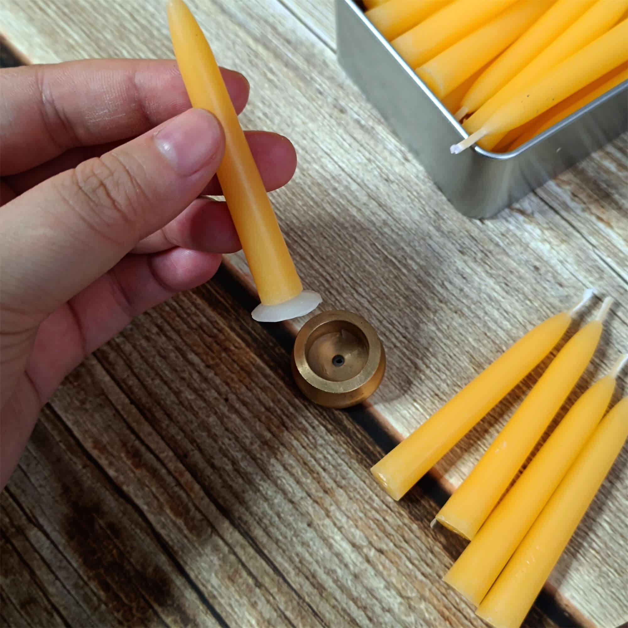 Meditation Beeswax Candle, 25pcs Per Box, Intention Candle, Manifestation Candle, Handmade Prayer Candle, Gift for Mother's Day