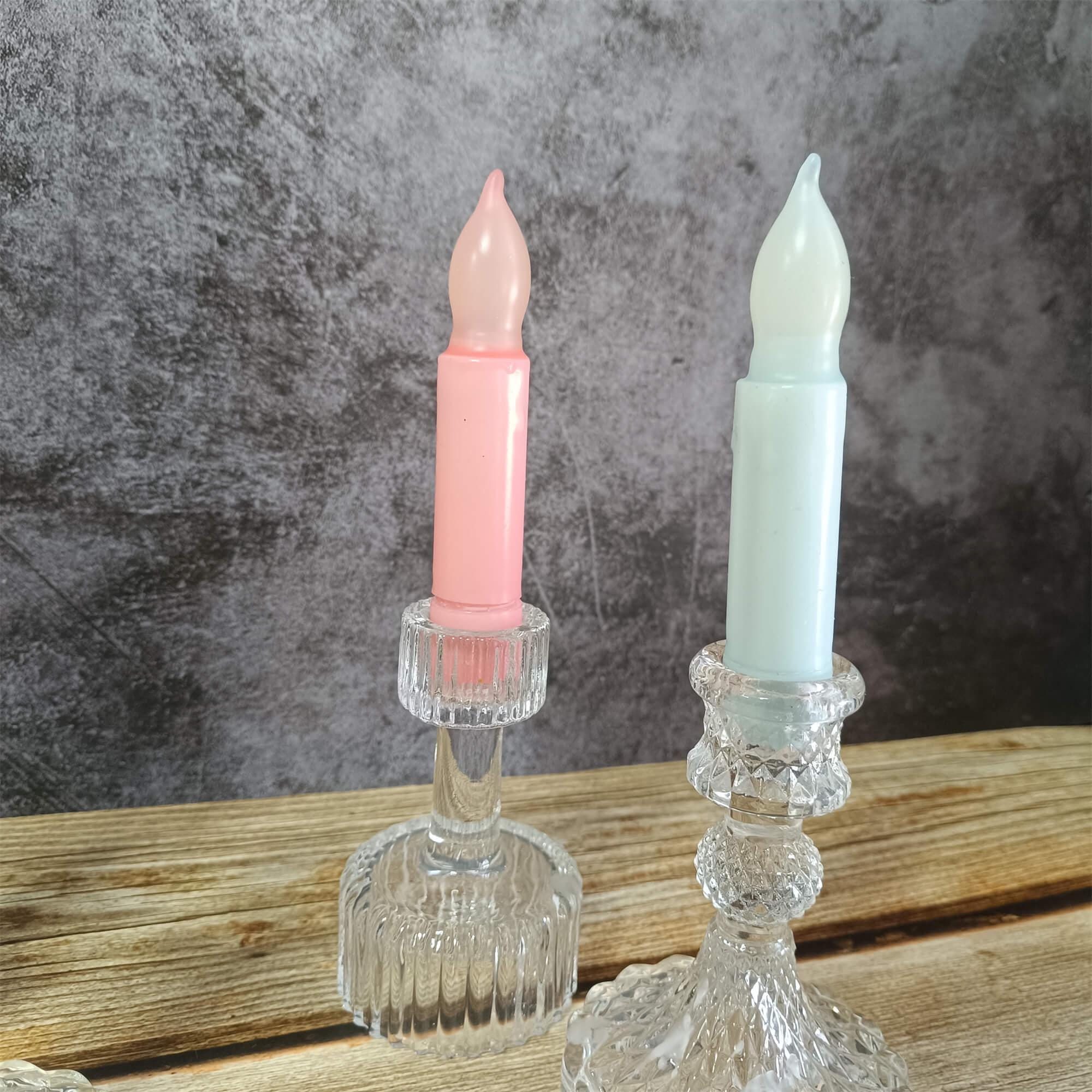 4.5 Inch Color LED Candles, Short Flameless Candles, Cute Decorative Candles, Mother's Day Gift