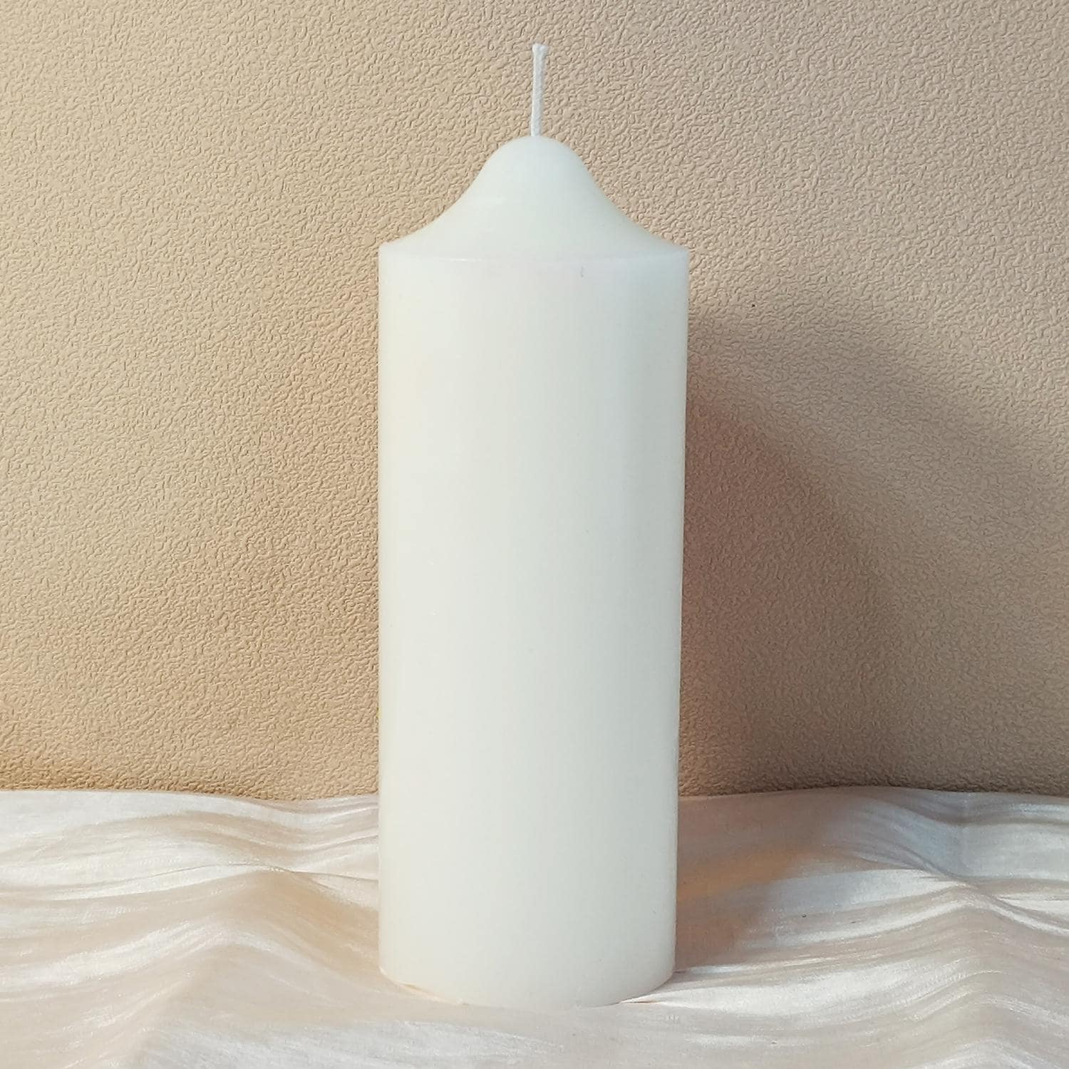 Personalized Baptism Pillar Candle: Christening Keepsake with Cross